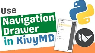 Use Navigation Drawer and switch between screens using a common MDToolbar in Kivy and KivyMD |