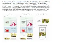 automatic video creation from a web page