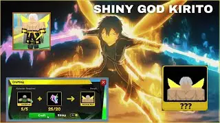 Shiny Virtual Castle Craftable | Anime Fighters Simulator | Kirito Sword Art Online (Roblox)