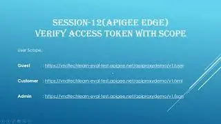 Session-12 | How to verify access token with scope in Apigee | Scope in Apigee | How to verify scope