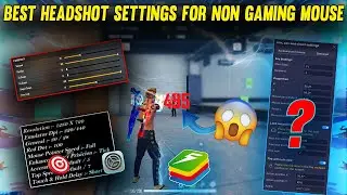 Bluestacks 5 Best Headshot Settings For Non Gaming Mouse | Best Headshot Settings 🎯 | 