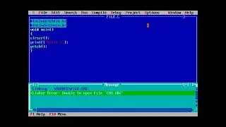 how to fix error unable to open cos.obj file in c | unable to open cos.obj file in c