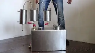 Самогонный аппарат - Два сухопарника, разборные - Обзор дистиллятора