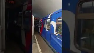 Отправление Именного русича «65 лет Мосинжпроекту» с станции Лубянка#поезд#русич#shorts