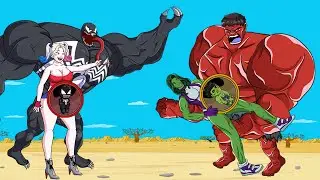 Evolution Red HULK Family Vs Venom Family: Fake Pregnant Vs Real Pregnant
