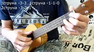 как сыграть на сиреневой луне на укулеле