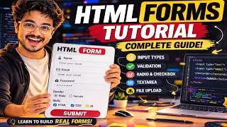 HTML Made Easy – Part 9 🚀 | Forms, Input Types & User Interaction
