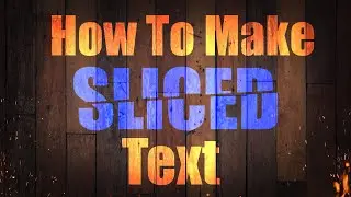 How To Make SLICED Text - Photoshop Tutorial