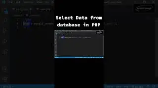 Select Data from database in PHP  