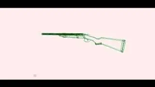 shotgun rifle lowpoly 3150 tris