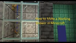 Minecraft - How to Make a Working Shower (with command blocks) | NinjaHamsters