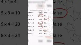 Multiplication True or False #maths  #shorts #math