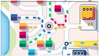 I Created The BIGGEST ROUNDABOUT With Colours | Mini Motorways