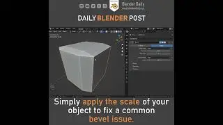 Common Bevel issue in Blender