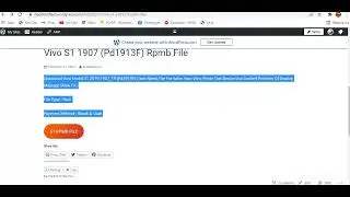 VIVO S1 PD1913F RPMB FILE TEST DEVICE USE LIMITED FIX