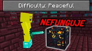 Dohrál jsem Minecraft v Peaceful Modu