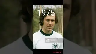 Franz beckenbauer over the years 1945-2023 evolution 