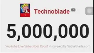 The Exact Moment Technoblade Hit 5 Million Subscribers