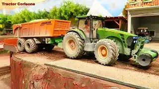 POTATO HARVEST with TRACTORS and TRUCK on the Corleone Farm | rc farming