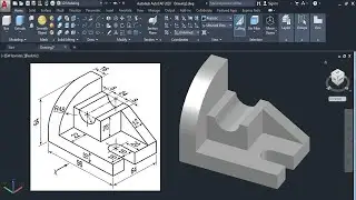 3d drawing in autocad |3d autocad tutorial |3d autocad practice drawing 