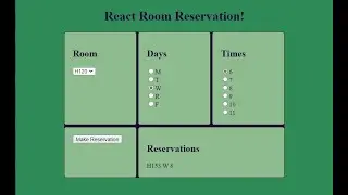 React Demo: Dynamically Generated Radio Buttons