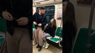 PRANK on the subway😜🤣🎀