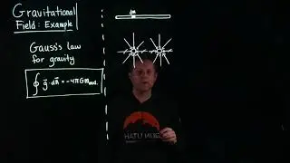 Gauss's Law for Gravity -  Example - Line Mass