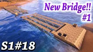 ARK NEW BRIDGE BUILDING PROJECT!!! How to build this bridge #1 Ark Survival Evolved The Center Ep18