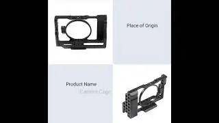 High Precision alloy anodized camera cage