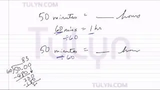converting from minutes to hours 2