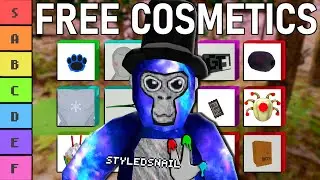 I RANKED Every FREE Gorilla Tag Cosmetic