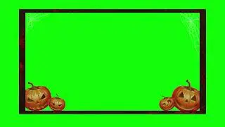 Free Webcam Overlay Halloween Design Green Screen