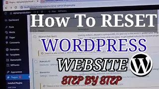 How to Reset Your WordPress Website | Back to Default | Original Setting | Step By Step | Urdu
