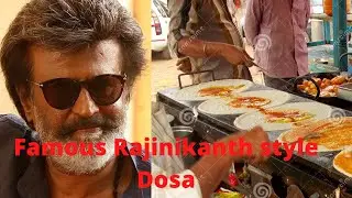 Famous Rajinikanth Style Dhosa | Indian Street Food |Famous Muthu Anna kadai