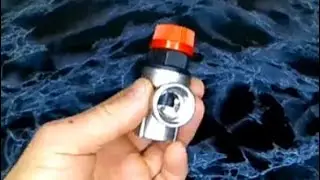 A relief valve for excess water pressure in a heating system. A relief valve. A blast valve.