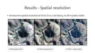 Increasing Landsat-5 30 m spatial resolution to 15 m using a deep learning super resolution model