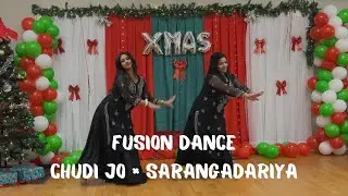 Chudi Jo khanke × Sarangadariya 💃🏻Fusion Dance #trending #dance #mashup #canada