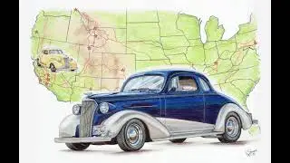 37 Chevy Coupe Illustration
