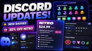 NEW Discord Update: New Badges, 30% OFF Nitro & More Profile Features!