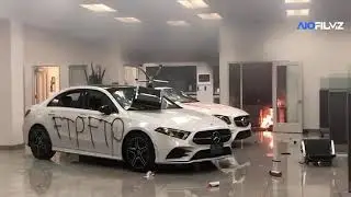 Mercedes-Benz car company fire in Oakland, USA... حرق سيارات مرسيدس بينز في أوكلاند