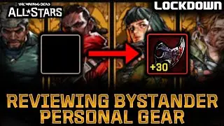 Reviewing Bystanders Personal Gear! Abraham Counter?! The Walking Dead: All-Stars / Allstars Guide