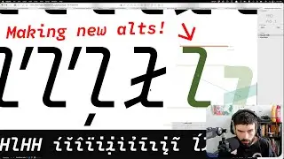 Studio update & quick work session, making new alts for for Name Mono