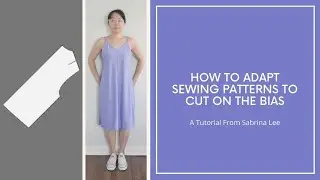 How to cut fabric on the bias
