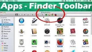 OS X Mavericks Tips : Adding Apps Shortcuts to the Finder Toolbar