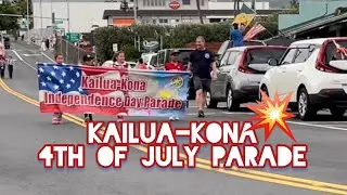 Kailua-Kona 4th of July Parade Celebrating Independence Day in Hawaii!