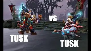 TUSK VS TUSK LVL 30 7 SLOT ITEMS 1V1 DOTA 2 #who #wins #tusk vs #tusk