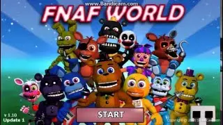 [Похождения FNAF WORLD] Обзор на игру (Первое видео, не судите строго пж)