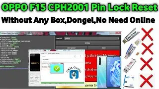 OPPO F15 Screen Lock Remove No Need Any Dongel ONE Click Easy Way,Oppo F15 CPH2001 Password Reset,
