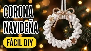 🎄CORONA NAVIDEÑA en MACRAMÉ. DIY Macrame Christmas Ornaments. Macramé Christmas wreath.