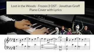 Lost in the Woods - Frozen 2 OST - Piano Sheet Music Cover + Lyrics
